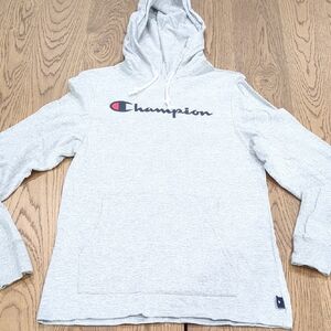Champion Men's Light Gray Hoodie
